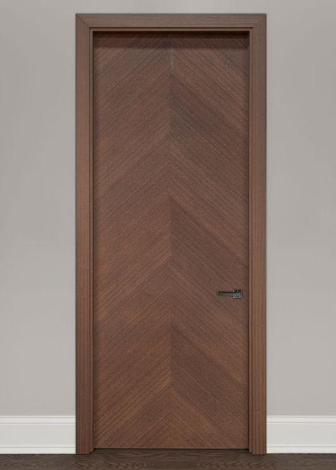 Modern-Interior Modern Interior Door - Custom - Single - Wood Veneer Solid Core Wood with Earth Finish, Modern, Model GDIM-FL2050 | Glenview Doors in Chicago, IL at Glenview Haus Doors Mica Design, Modern Walnut Doors Interior, Front Door Design Wood Front Door Design Wood Modern, Door Veneer Design, Mica Door Design Modern, Flush Door Design Modern Mica, Mica Doors Design, Flush Door Design Modern, Veneer Door Design