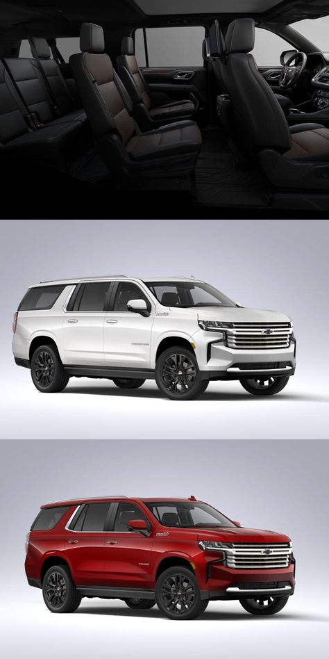 Here's How Much A Fully-Loaded 2021 Chevrolet Suburban And Tahoe Will Cost. Online configurators for Chevrolet's new full-size SUVs are now live. 2023 Suburban, Chevrolet Suv, Chevy Suv, Spirit Fanfic, Chevy Girl, Full Size Suv, Chevrolet Truck, Top Luxury Cars, Chevrolet Traverse