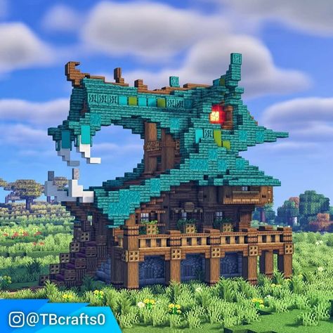 Minecraft Build Gallery🖼️’s Instagram photo: “💬Cool! Check out this Dragon Head House!🐲🐉 ------------------------------------ This awesome build was made by ➡️ @tbcrafts0 Checkt him/her…” Dragon Head Minecraft, Minecraft Kingdom, Minecraft Building Guide, Case Minecraft, Minecraft Statues, Rumah Minecraft Sederhana, Minecraft Structures, Bangunan Minecraft, Dragon House