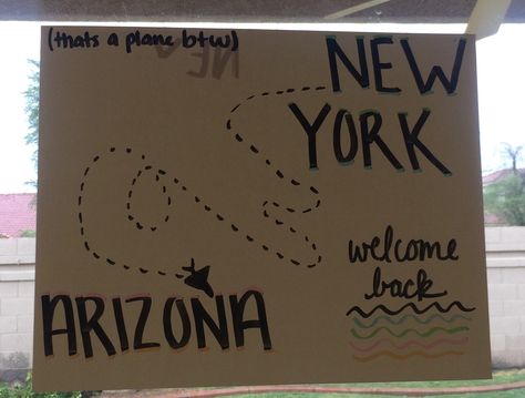 Welcome Signs Airport Ideas, Welcome Signs For Airport, Welcome Signs For Exchange Students, Welcome Home Signs Diy Poster Airport, Welcome To Usa Sign Airport, Airport Poster Welcome, Welcome Back Poster Ideas Airport, Missionary Posters Welcome Home, Welcome Home Signs For Missionaries