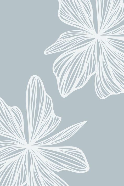 Blue and White floral, botanical wallpaper, background  by Studio 36. Embroidery Background Wallpaper, Botanical Texture Art, Floral Sketches Design, White Flowers Drawing, Floral Background Wallpapers, Blue Background Flowers, Floral Drawing Design, White Floral Background, Floral Background Design