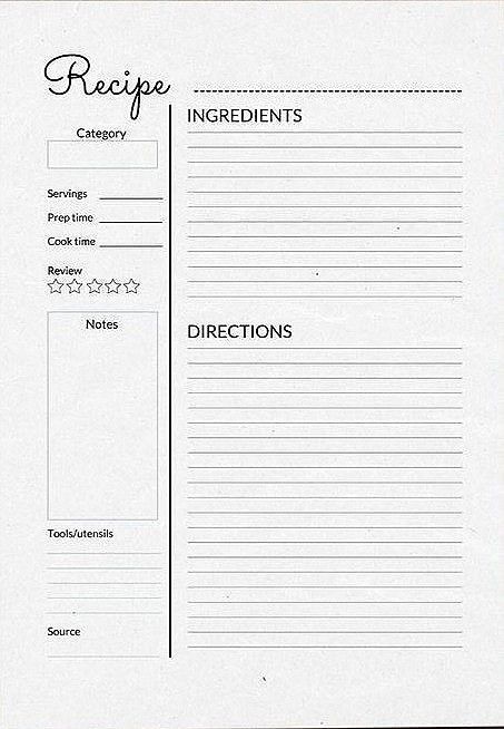 Recipies Journal Ideas, Receipe Journal Template, Recipe Outline Template, Goodnotes Cookbook Template, Recipe Format Template, Recipes Cards Printable Free, Recipe Paper Template, Blank Recipe Template Free Printable, Blank Recipe Book