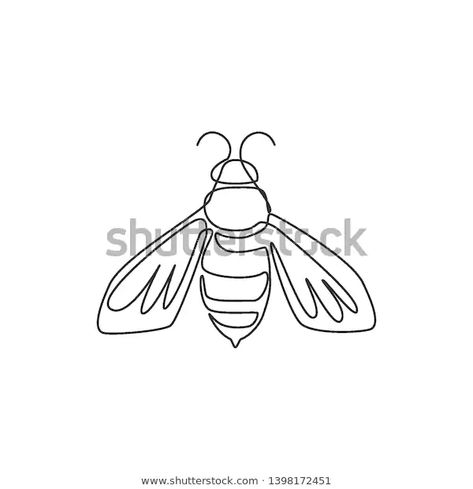 Carnation Drawing, Negative Tattoo, Continuous Line Tattoo, Bee Sketch, Line Graphic, Single Line Tattoo, Logo Identity, Single Line Drawing, Line Art Vector