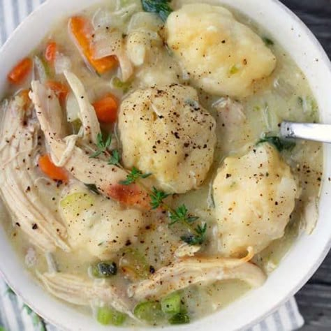 Chicken And Dumplings From Scratch, Dumplings From Scratch, Easy Chicken And Dumplings, Chicken Dumplings Recipe, Homemade Chicken And Dumplings, Dumpling Soup, Easy Comfort Food, Dumpling Recipe, Chicken And Dumplings