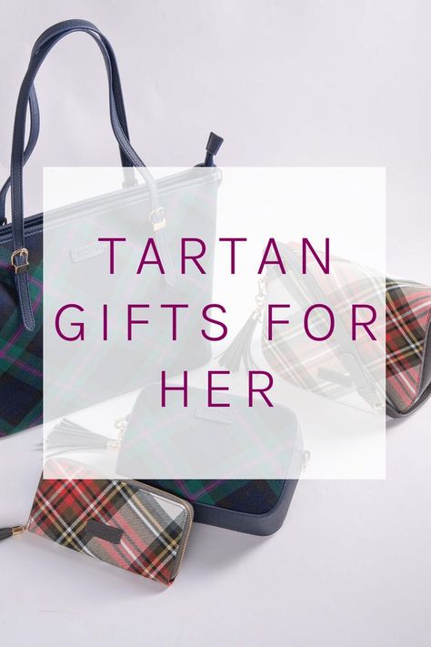 We've teamed our own tartan bags and purses with some gorgeous scarves from other small Scottish businesses. These tartan combinations make the perfect tartan gift. #giftideas #giftsforher #giftsformum #giftsforwife #tartan Scottish Gifts Ideas, Tassel Keyring, Envelope Purse, Tartan Blanket, Stewart Tartan, Nature Dress, Tartan Scarf, Scottish Plaid, Tartan Design