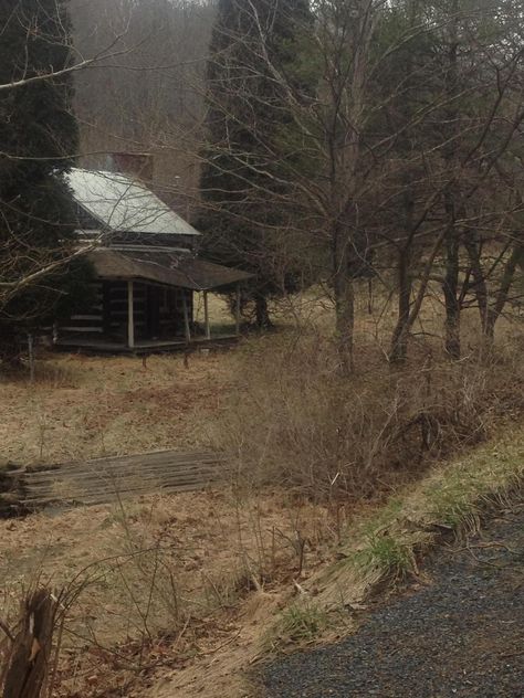 Appalachian Gothic, Evil Buildings, Old Cabins, Old Cabin, Cabin Aesthetic, Childhood Home, Liminal Spaces, American Gothic, Middle Of Nowhere