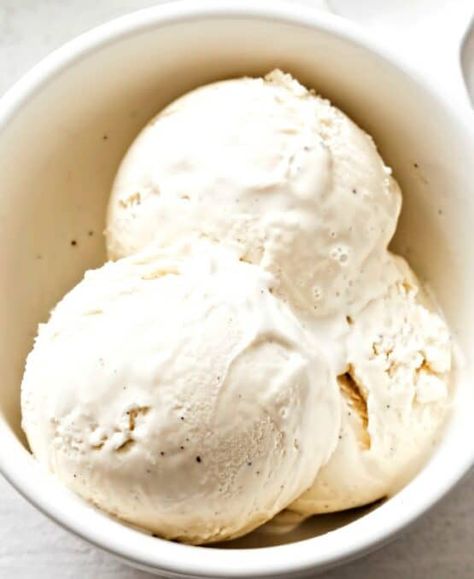 This almond milk is ice cream is so smooth and creamy, you won't believe it is dairy free! 3 ingredients and ZERO refined sugar! Almond Milk Ice Cream Recipe, Almond Milk Ice Cream, Non Dairy Ice Cream, Almond Ice Cream, Ice Cream Maker Recipes, Dairy Free Ice Cream, Milk Ice Cream, No Dairy, Homemade Ice Cream Recipes