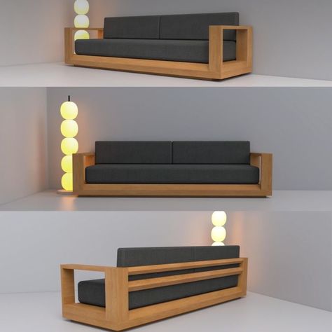 Sofa Couch Design, Sofa Design Wood, Wooden Sofa Set Designs, Luxury Sofa Design, House Interior Design Styles, Wooden Sofa Designs, Couch Diy, Wood Furniture Design, Furniture Design Chair