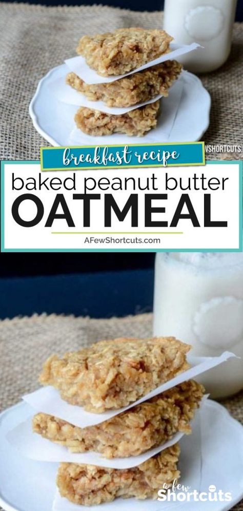 Looking for an easy breakfast, the whole family will love. You need to try this yummy Baked Peanut Butter Oatmeal Recipe. Enjoy it as a snack or breakfast. Baked Peanut Butter Oatmeal, Gluten Free Camping, Snacks Under 100 Calories, Healthy Sweet Snacks, Oatmeal Recipe, Peanut Butter Oatmeal, Camping Recipes, Breakfast Bars, Diet Vegetarian