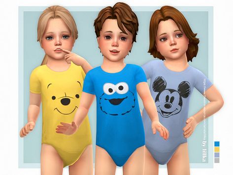 Sims4 Cc Onesie, Sims 4 Toddler Onesie, Sims 4 Cc Toodlers Clothes, Ts4 Kids, The Sims 4 Bebes, Toddler Cc Sims 4, Sims 4 Maxis Match, Sims 4 Toddler Clothes, The Sims 4 Cabelos