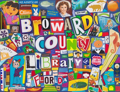 Broward County Library Florida Modern Pop Art, Broward County, Family Art, My Heart Is Breaking, Pop Art, Florida, Bring It On, Art