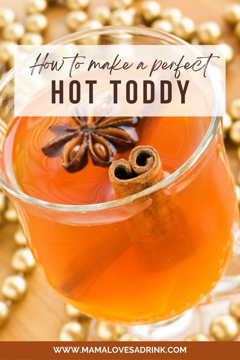 Diy Hot Toddy Gift, How To Make Hot Toddy, Hoddy Toddy Drink, Crockpot Hot Toddy Recipe, Hot Tottie Recipe Whiskey, Hot Toddy Recipe Brandy, Christmas Hot Toddy, Best Hot Toddy Recipe, Hot Toddy Kit Diy Gifts