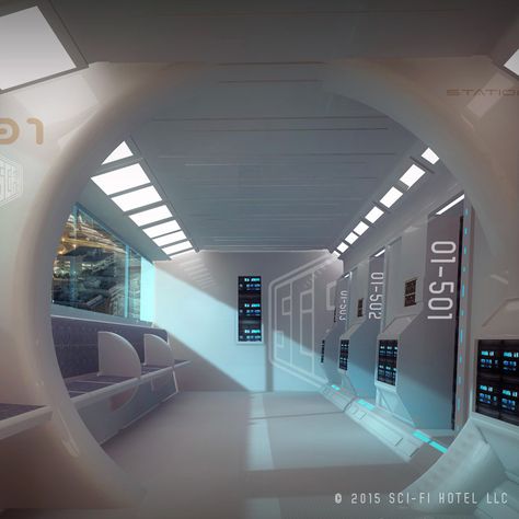 Futuristic Office, Scifi Interior, Future Aesthetic, Spaceship Interior, Futuristic Home, Sci Fi Environment, Futuristic Interior, Futuristic Art, Futuristic City