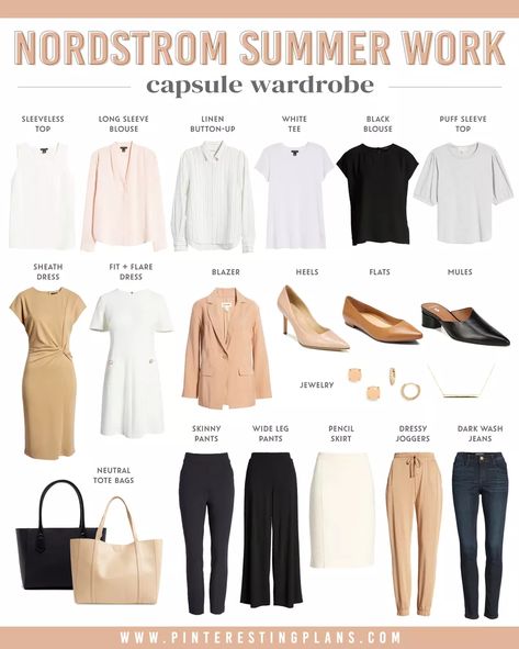 Summer Work Capsule Wardrobe, Summer Work Capsule, Capsule Wardrobe For Work, Office Capsule Wardrobe, Work Capsule Wardrobe, Summer Work Wardrobe, Wardrobe For Women, Workwear Capsule Wardrobe, Workwear Capsule