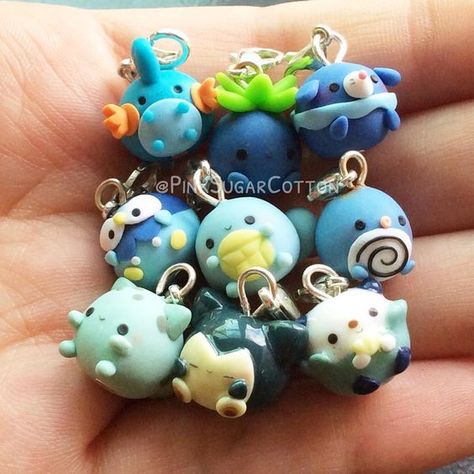 Clay Pokemon, Tomorrow Monday, Clay Kawaii, Pokemon Diy, Polymer Clay Kawaii, Tanah Liat, Clay Things, Polymer Clay Animals, Polymer Clay Diy