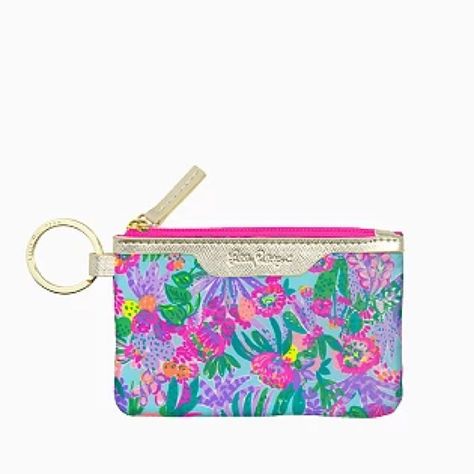 Pattern: Me And My Zesty This Lilly Pulitzer Mini Wallet (3.25 Inches/8.3 Cm Long X 5.25 Inches/13.3 Cm Wide) Features A Clear Window To Showcase Your Ids While Also Keeping Them Protected From Wear And Tear. The Zip Opening Allows You To Easily Fill So You Can Keep Your Valuables Close. Complete With A Two-Sided Design And Gold Metal Hardware, This Cute Keychain Wallet Adds A Pop Of Color To Your Day-To-Day! Nwt, Never Used Bundle Items To Save On Shipping! Preppy Travel Bags, Preppy School Supplies, Pretty School Supplies, Cool Car Accessories, Cute Birthday Ideas, Preppy Room Decor, Cute Wallets, Clear Window, Keychain Wallet