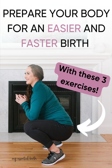 Three exercises to help prepare you for your BEST birth.   Your body is literally made to give birth to your baby. All you need to do is know HOW to work with it! Pre Birth Exercises, After Birth Exercises, Birthing Positions, Prepare For Birth, Pregnancy Guide, 3rd Trimester, Increase Stamina, Birth Doula, Major Muscles