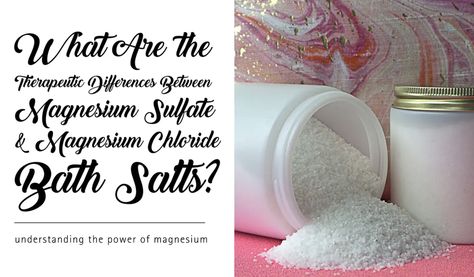 Two popular ingredients in different types of bath salts include magnesium sulfate, more commonly known as Epsom salts, and magnesium chloride. While both substances are made up of magnesium, the products don’t offer the same benefits. Follow this link to learn more. Salt Bath Benefits, Bath Salt Jars, Foods High In Magnesium, Benefits Of Magnesium, Magnesium Deficiency Symptoms, Bath Benefits, Magnesium Rich Foods, Human Tissue, Muscle Twitching