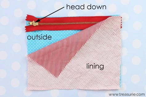 How To Make Zipper Pouches, Simple Zipper Pouch Pattern, Lined Zipper Pouch Tutorial, Zipper Pouch Tutorial Free Pattern, Easy Zipper Pouch Tutorial, Sew A Zipper Pouch, Zippered Pouch Tutorial, Zip Pouch Tutorial, Zipper Pouch Pattern