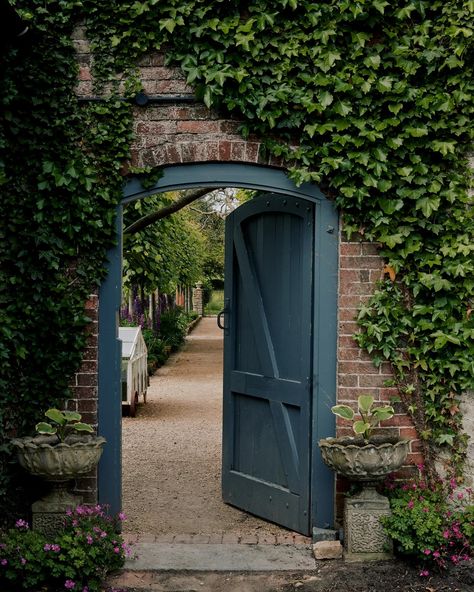 An abundant country garden rationalised and revitalised by its new owners | House & Garden Doors In Garden, Inspiring Gardens, Wild Flower Meadow, Stone Fountains, London Home, English Cottage Garden, English Country Gardens, Soil Improvement, English Country House