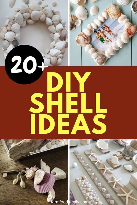 20+ Best DIY Shell Ideas and Designs 21 Scallop Shell Craft, Shell Ideas, Diy Tent, Seashell Projects, Shells Diy, Shell Decorations, Simple Wall Decor, Beach Stuff, Wood Rack