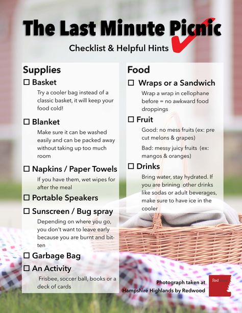 National #picnic day ideas; how to pack a picnic #lunch. Picnic Checklist, Romantic Picnic Food, Beach Picnic Foods, Picnic Parties, Easy Picnic Food, Picnic Food Ideas, Picnic Date Food, Picnic Planning, Desserts Fruit