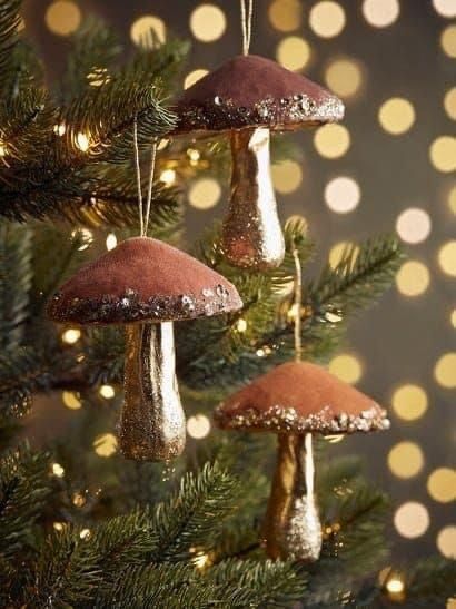 Woodland Christmas Tree, Cottagecore Christmas, Magical Woodland, Woodland Walk, Mushroom Crafts, Large Mushroom, Mushroom Decor, Woodland Christmas, Christmas Inspo