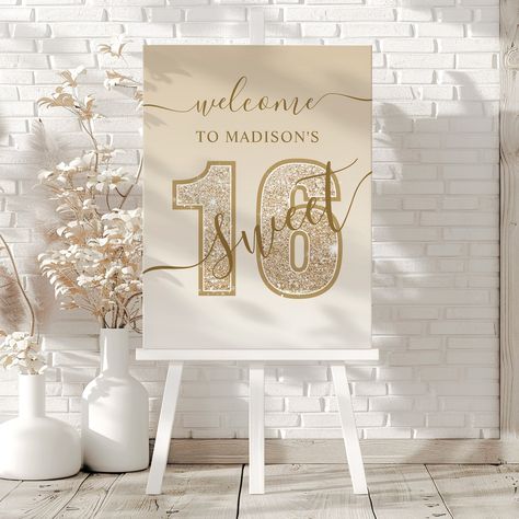 🎉✨ Celebrate in style with this personalized Sweet 16 Glitter Welcome Sign! Perfect for any Sweet 16 birthday celebration, this foam board adds a touch of glam to the party entrance! Available in several colors! Customize it with your own text and make it uniquely yours! 🎀🎂 Get yours now on Zazzle! 💖 Link in bio! . . . . #zazzlemade, #sweet16, #sweet16party, #sweet16decor, #custombirthdaydecor, #birthdaywelcome, #partywelcome, #redglitter, #sweetsixteen, #birthdaybash, #partydecor, #birthday... Sweet 16 Party Decor, Sweet 16 Sign, Birthday Party Essentials, Party Entrance, Birthday Welcome Sign, Sweet 16 Birthday Party, 16 Birthday, Party Essentials, Sweet 16 Parties