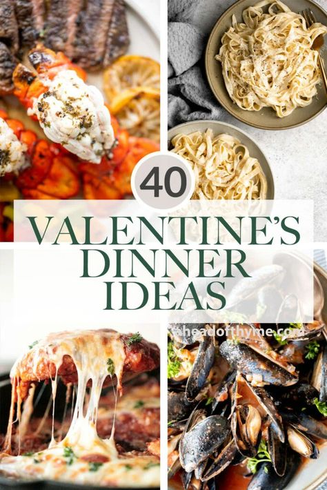 Valentine’s Dinner Recipes, Valentine’s Day Steak Dinner, Romantic Lobster Dinner For Two, Valentines Chicken Dinner Ideas, Valentines Day Pasta Dinner Ideas, Valentine’s Day Supper Ideas, Valentines Day Dinner Ideas Romantic, Valentine’s Day Meals At Home, Dinner Ideas For Valentines Day