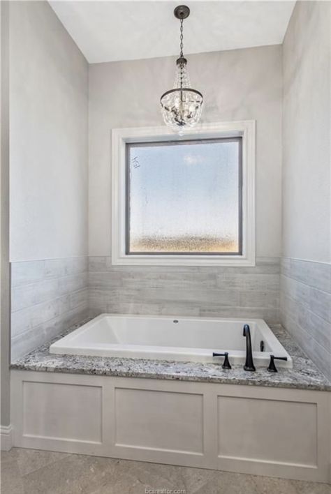 Shiplap Bathroom Tub Surround, Tiled In Bathtub Surround, Master Bathtub Surround, Built In Tub Tile, Tiles Bathtub Surround, Bathtub With Steps Master Bath, Whirlpool Bathtub Tile Surround, Surround Tub Ideas, Irish Bathroom Ideas