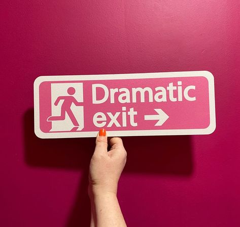 Fire Exit Sign, Fire Exit, Direction Sign, Running Silhouette, Deco Studio, Exit Sign, Cute Room Decor, Wooden Storage, Room Posters