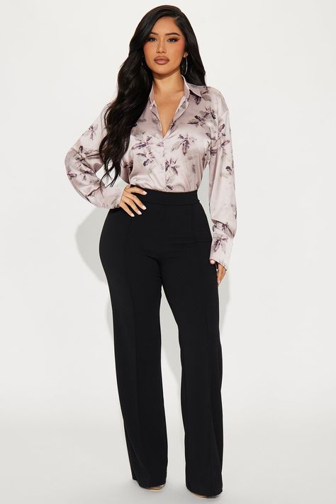 Available In Lavender/Combo. Shirt Long Sleeve Button Down Collar Printed Non Stretch Disclaimer: Print Placement May Vary. 100% Polyester Imported | As I Am Shirt in Lavender size Large by Fashion Nova Edge Outfits, Springtime Outfits, I Am Shirt, Chitenge Outfits, Edgy Work Outfits, Glam Closet, Fashion Nova Shirts, Modeling Outfits, Spring Time Outfits