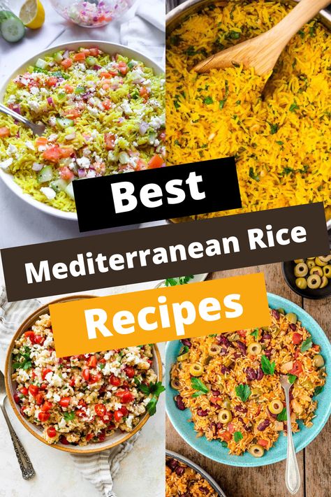 TOP 15 MEDITERRANEAN RICE RECIPES FOR FLAVOR Medeteranian Rice, Mediterranean Rice Pilaf, Mediterranean Rice Pilaf Recipe, Brown Rice And Quinoa Recipe, Greek Rice Recipe, Mediterranean Rice Recipe, Rice Recipes Side, Mediterranean Rice, Saltimbocca Recipe