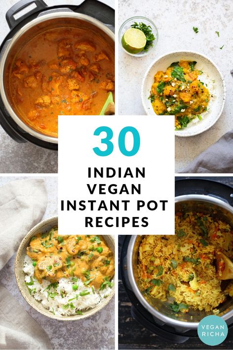 30 Instant Pot Vegan Indian Recipes - Vegan Richa Vegan Korma, Korma Sauce, Sweet Potato Lentil Curry, Instant Pot Vegan, Vegan Instant Pot, Indian Vegan, Instant Pot Recipes Vegetarian, Indian Vegetarian Recipes, Vegan Indian Recipes