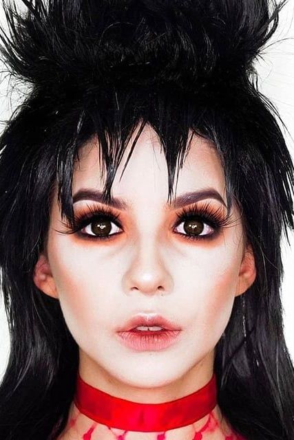 Soul Sucker Beetlejuice, Beetlejuice Mens Makeup, Lydia From Beetlejuice Makeup, Lydia Deets Hair, Lydia Deetz Wedding Makeup, Lydia Deetz Makeup Tutorial, Lydia Deetz Hair Tutorial, Beetlejuice Wedding Costume, Beetlejuice Makeup Men