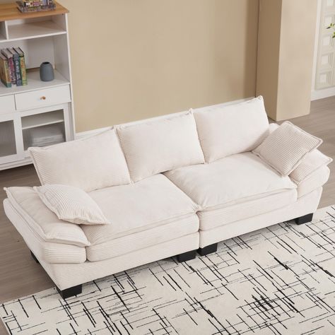 Small Couches, Corduroy Couch, Oversized Loveseat, Sofa 2 Seater, Small Spaces Living Room, Couches For Small Spaces, Small Couch, Sofas For Small Spaces, Small Space Living Room