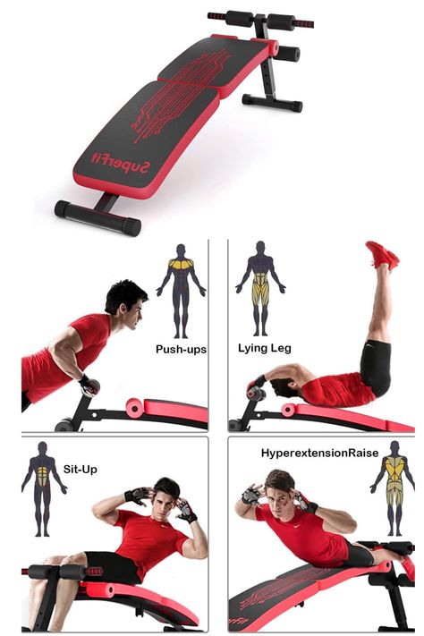 The sit up bench can not only be used to do sit-ups, but also for supine leg lifts, push-ups and other exercises. So you can use the sit up bench to exercise the abdominal, arm and leg muscles in all directions, effectively achieve the fitness effect. The abdominal training workout slant bench has four adjustable positions, suitable for people of different heights to meet different needs. Height Exercise, Exercise Benches, Bench Workout, Fitness Career, Adjustable Weight Bench, Weight Bench, Workout Results, Bulk Up, Weight Benches