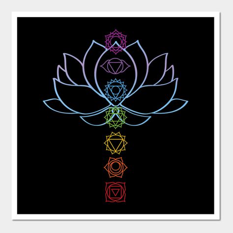 Chakra Lotus, Lotus 7, Chakra Tattoo, Lotus Symbol, Hand Tattoos For Girls, Chakra Symbols, Tree Logos, 7 Chakras, Lotus Flower Tattoo