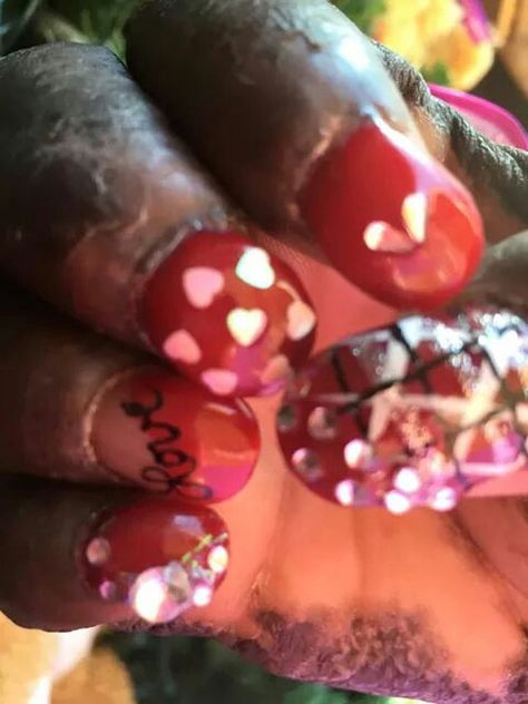 Valentines Day Nails And Toes Set, Valentine’s Day Toes, Valentine Toenail Art Designs, Valentine’s Day Acrylic Toes, Valentines Day Feet Nails, Valentine's Toenail Designs, Valentine Nail Art, Valentines Nails, Valentines Day