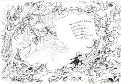 Picture Book Basics - Sketches and Layout - Words & Pictures Halloween Forest, Children's Book Layout, Illustration Tips, Book Illustration Layout, Book Illustration Design, Comic Layout, Illustration Techniques, Childrens Books Illustrations, Book Illustration Art