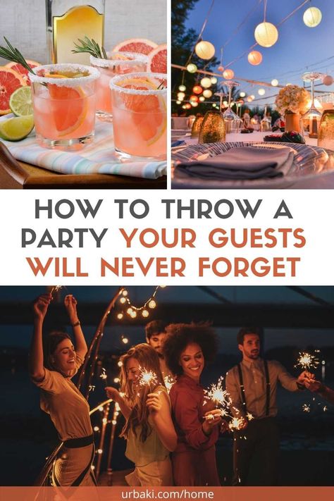 Great Party Ideas, Hosting House Party, Birthday House Party Ideas Adults, How To Throw The Best Party, How To Host A Birthday Party At Home, How To Throw A Surprise Party, How To Make A Party Fun, Large Birthday Party Ideas, How To Throw A Good Party