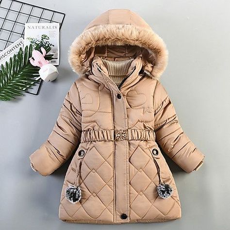 Christmas Coat, Australian Clothing, Girls Winter Jackets, European Outfit, International Clothing, Winter Girls, Kids Coats, Hooded Coat, Down Coat