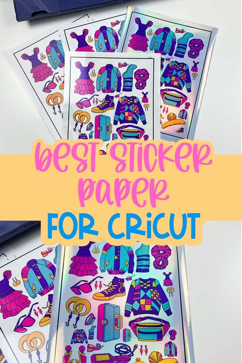 Sticker Paper For Cricut, Best Sticker Paper, Printable Sticker Paper, Printing Stickers, Homemade Signs, Cricut Stencils, Brand Stickers, Vinyl Sticker Paper, Cricut Machine