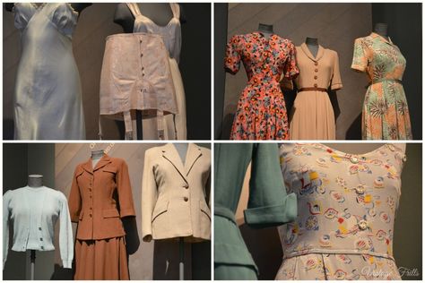 Fashion on the Ration at The Imperial War Museum • Vintage Frills Social Background, Utility Clothing, Fashion 1940s Style, Librarian Style, Fashion 1940s, 1950 Fashion, Museum Fashion, Functional Fashion, Hair Clothes