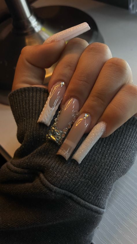 Nails set Baddie Long Acrylic Nails, Baddie Long Nails, Baddie Winter Nails, Mafia Nails, Long Winter Nails, Gang Nails, Long Baddie Nails, Gangster Nails, Baddie Nails Long