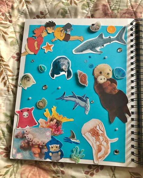 me and my supa cool friend @_rory_jelly_ made some awesome sea creature/ocean themed scrapbooking pages!! I LOVE U RORRRAYYYY 🤗🤗 - - - - - - - - - - - - - - - #scrapbooking #scrapbook #scraps #junkjournal #junk #journalscrapbooking #aes #ａｅｓｔｈｅｔｉｃ #aesthetic #aesthetics #sea #seacreatures #sealife #jellyfish #seaotter #explore #explorepage✨ Aes Aesthetic, Scrapbooking Pages, Sea Otter, I Love U, Sea Creature, Marine Biology, Aesthetic Aesthetic, Love U, Sealife