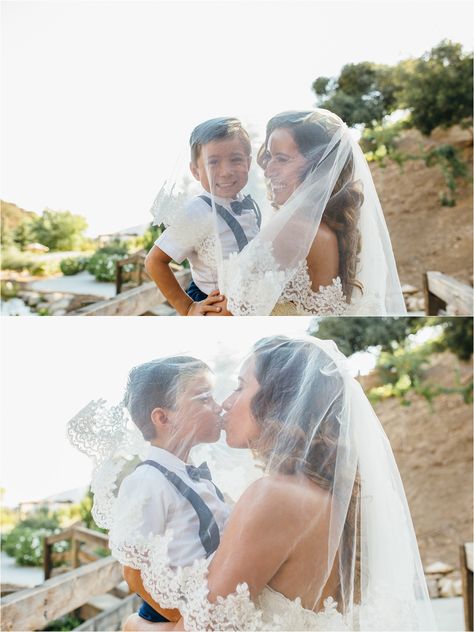 Bride and her son - Mom and son photos - Bride and veil – https://brittneyhannonphotography.com Son And Mom Wedding Pictures, Wedding With Son The Bride, Son And Bride Pictures, Mum And Son Wedding Photos, Bride First Look With Son, Groom With Son Pictures, Bride With Son Photo Ideas, Son Of Bride Wedding Ideas, Bride Groom And Son Pictures