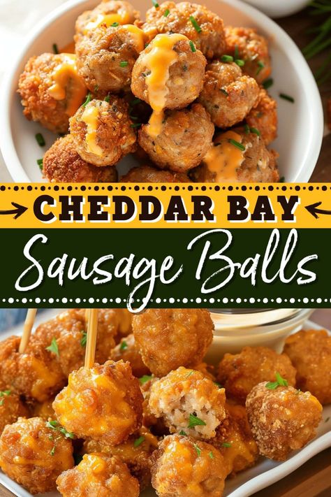 Cheddar Bay Sausage Biscuits, Cajun Sausage Balls, Royal Cream Cheese Sausage Balls, Ranch Sausage Balls, Rites Cream Cheese Sausage Balls, Sausage Balls Cheddar Bay Biscuit, Easy Work Appetizers, Sausage Biscuit Balls, Jalapeño Sausage Balls