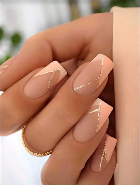 Halloween Acrylic Nails, Square Nail Designs, Nude Nail Designs, Coffin Shape, Nagel Inspo, Neutral Nails, Elegant Nails, Fancy Nails, Nude Nails