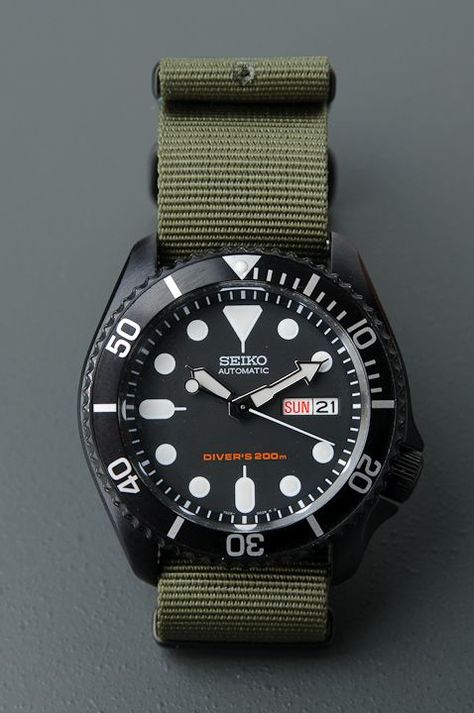 Seiko Skx007 Mod, Seiko Sarb, Seiko Skx, Seiko Diver, Seiko Mod, Seiko Automatic, Divers Watch, Military Watches, Seiko Watches